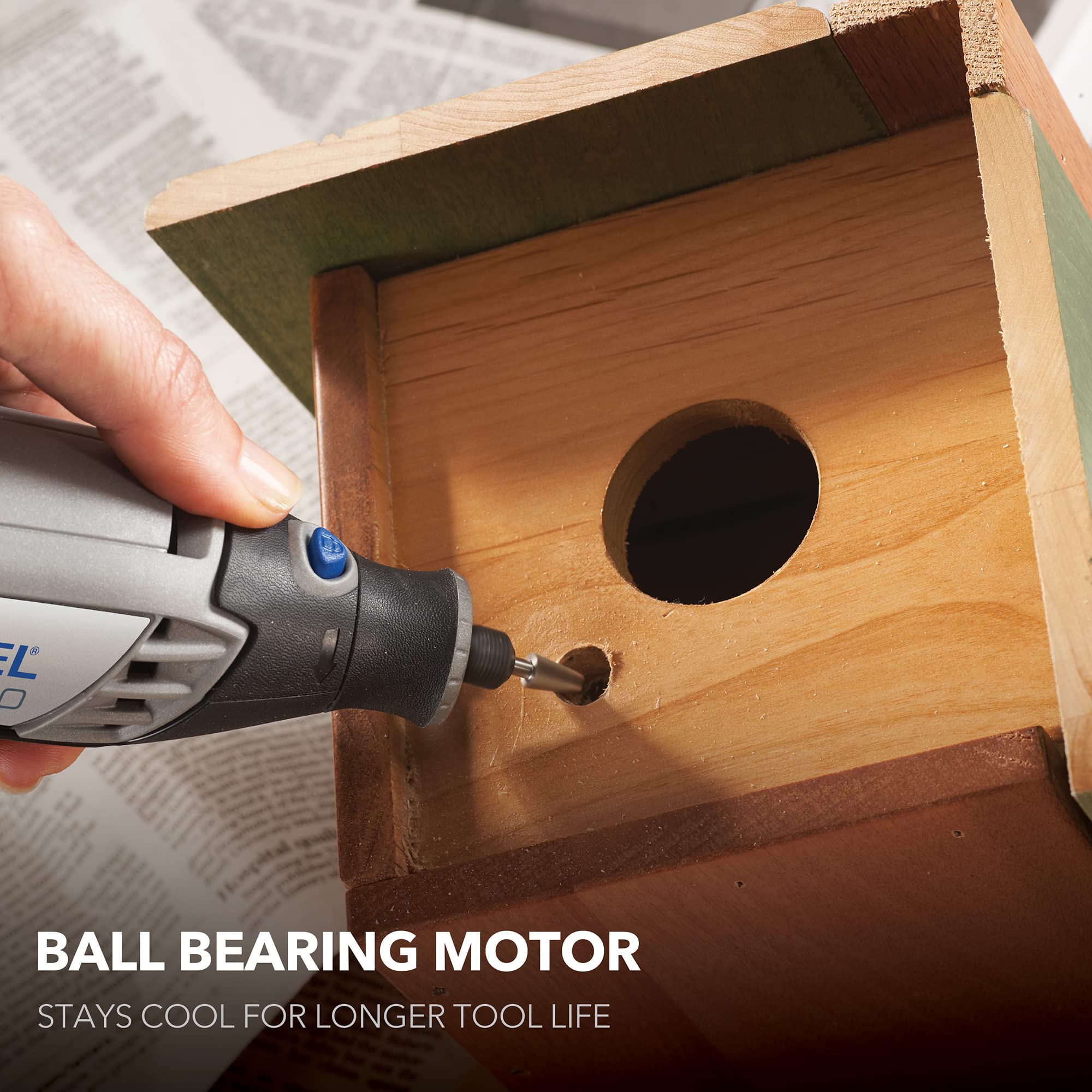 Dremel 3000-1/24 Variable Speed Rotary Tool Kit - 1 Attachment & 24 Accessories - Ideal for Cutting, Sanding, Grinding, Polishing, Drilling, Engraving, Crafts, and DIY - Image 7