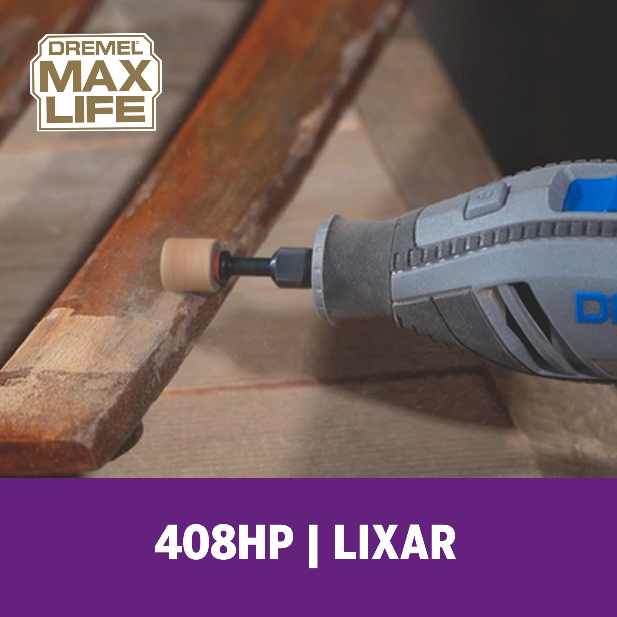 Dremel 408HP Max Life 60 Grit Carbide Sanding Drum/Hole Saw Bit - Image 4
