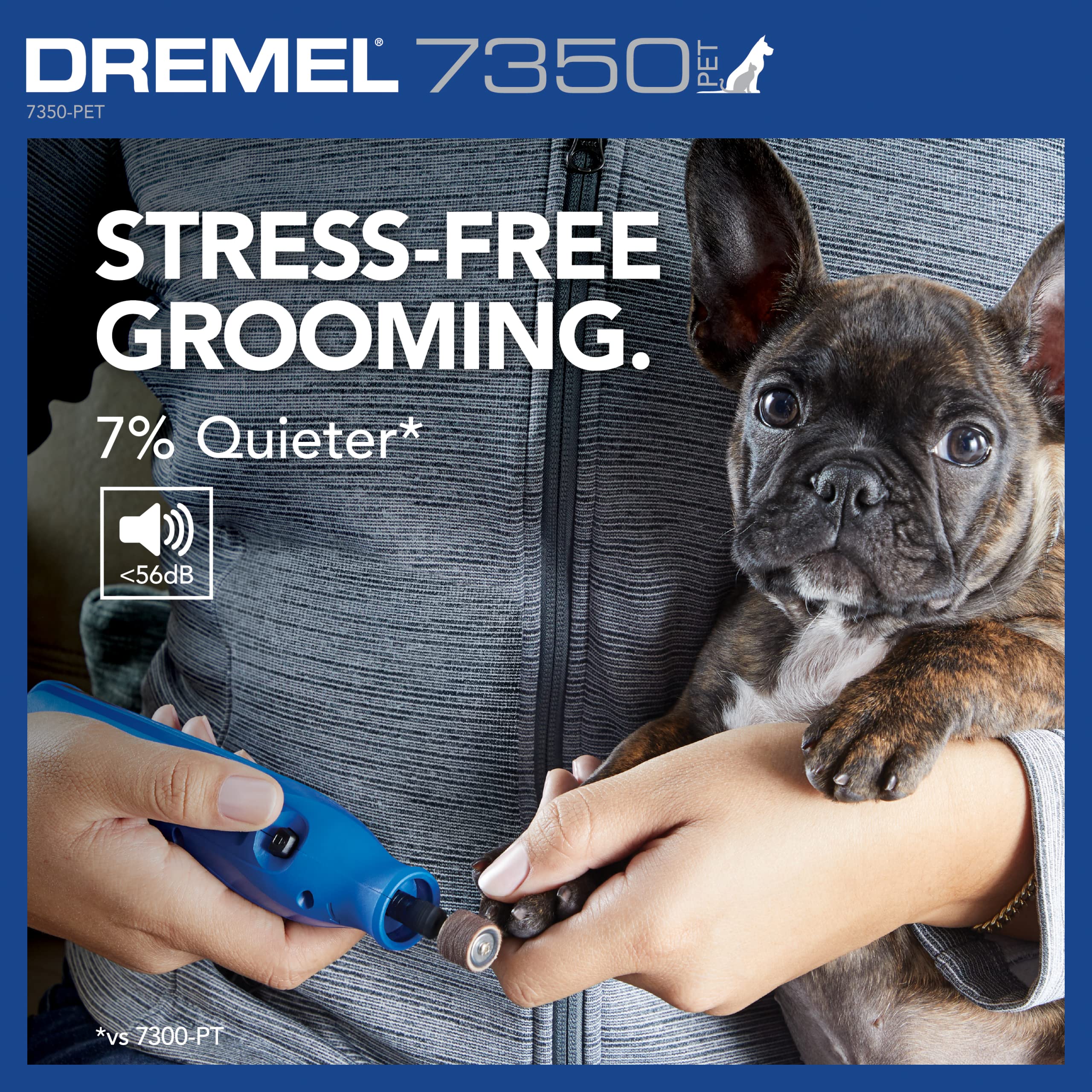 Dremel 7350-PET 4V Pet & Dog Nail Grinder, Easy-To-Use & Safe Nail Trimmer, Professional Pet Grooming Kit - Works on Large, Medium, Small Dogs & Cats - Image 4