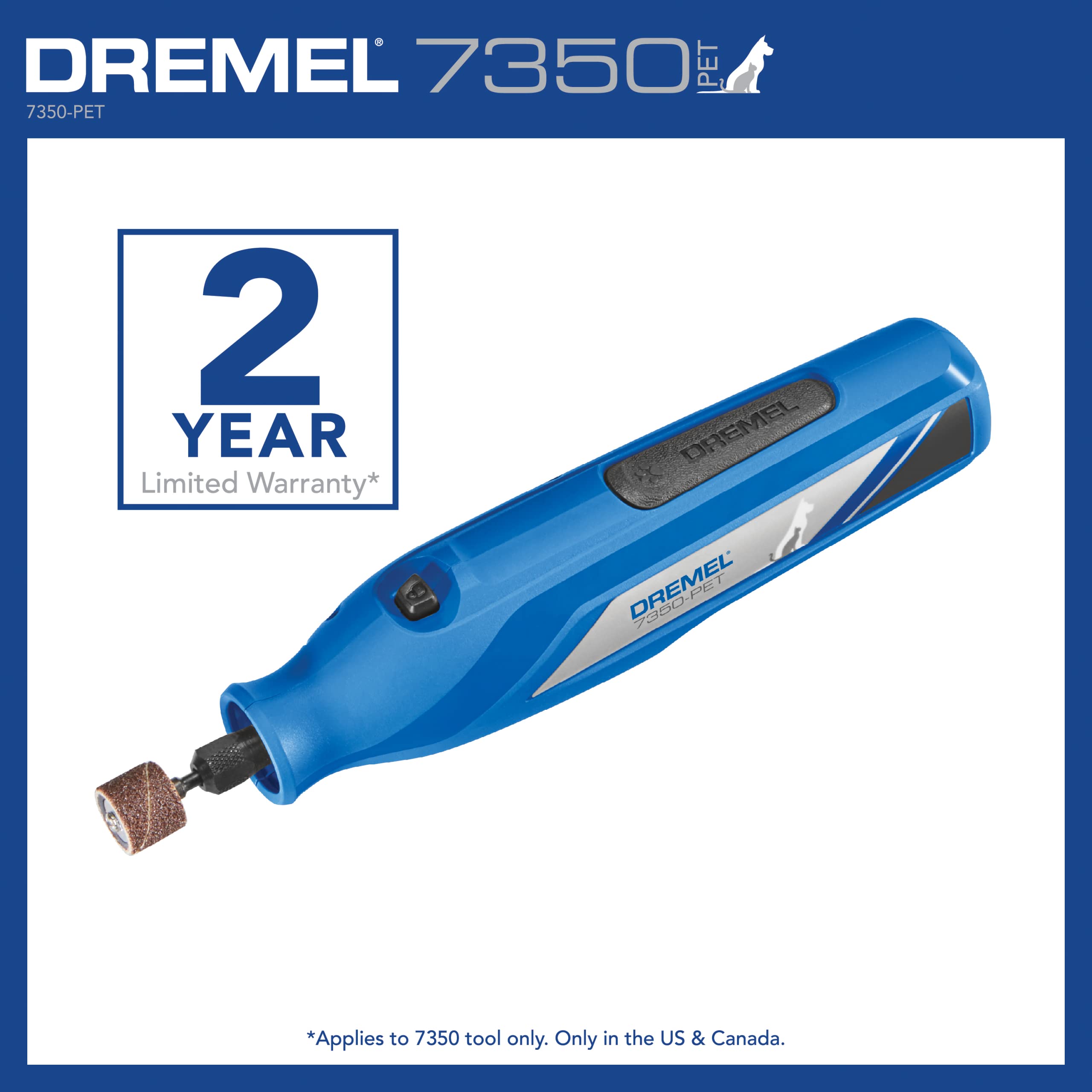 Dremel 7350-PET 4V Pet & Dog Nail Grinder, Easy-To-Use & Safe Nail Trimmer, Professional Pet Grooming Kit - Works on Large, Medium, Small Dogs & Cats - Image 8