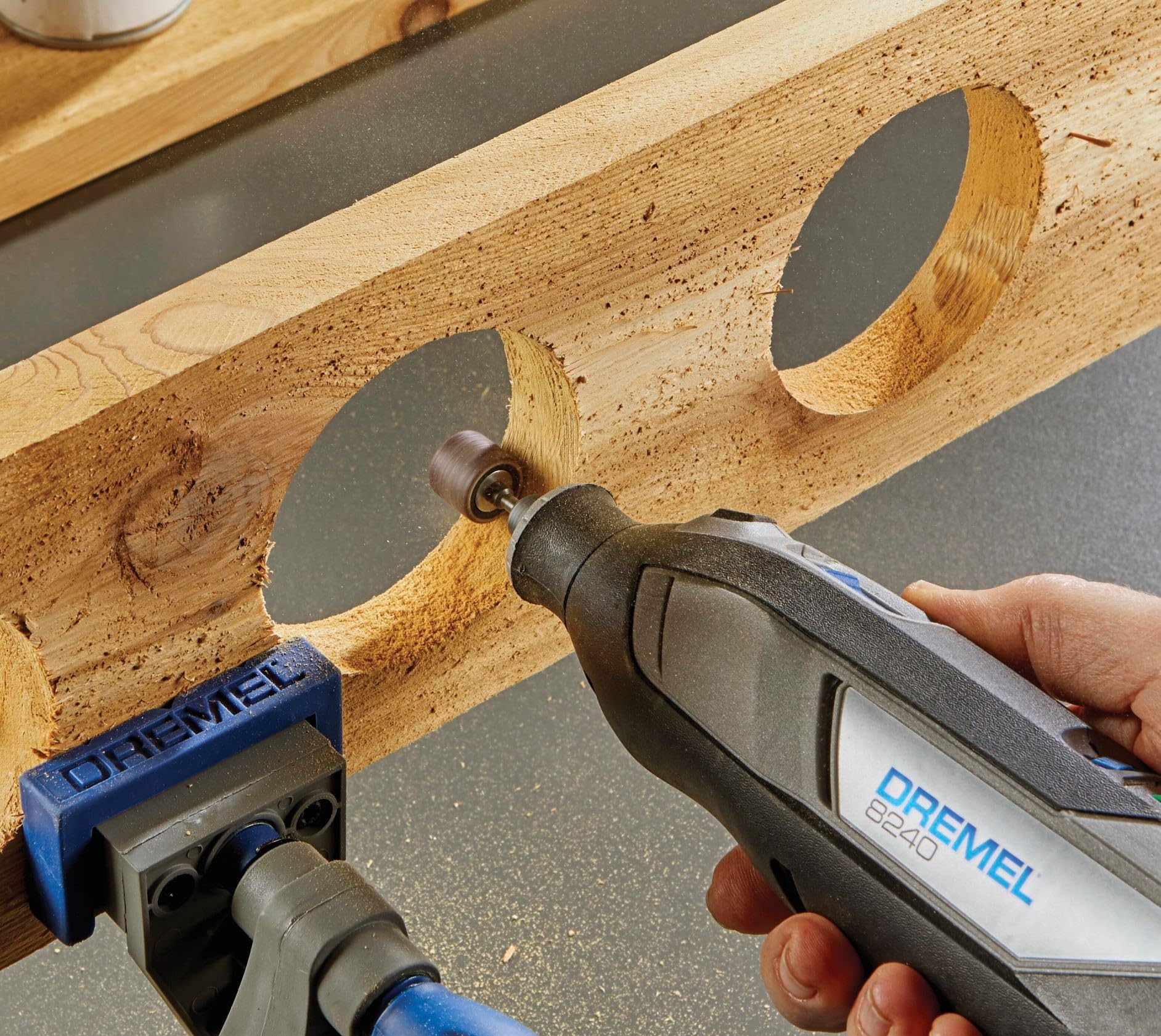 Dremel 8240-5 12V Cordless Rotary Tool Kit with Variable Speed and Comfort Grip - Includes 2AH Battery Pack, Charger, 5 Accessories, Wrench, and Tool Fabric Carry Bag - Image 6