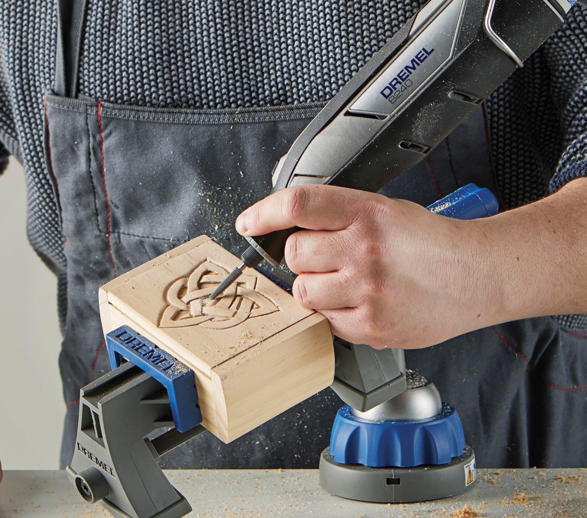 Dremel 8240-5 12V Cordless Rotary Tool Kit with Variable Speed and Comfort Grip - Includes 2AH Battery Pack, Charger, 5 Accessories, Wrench, and Tool Fabric Carry Bag - Image 7