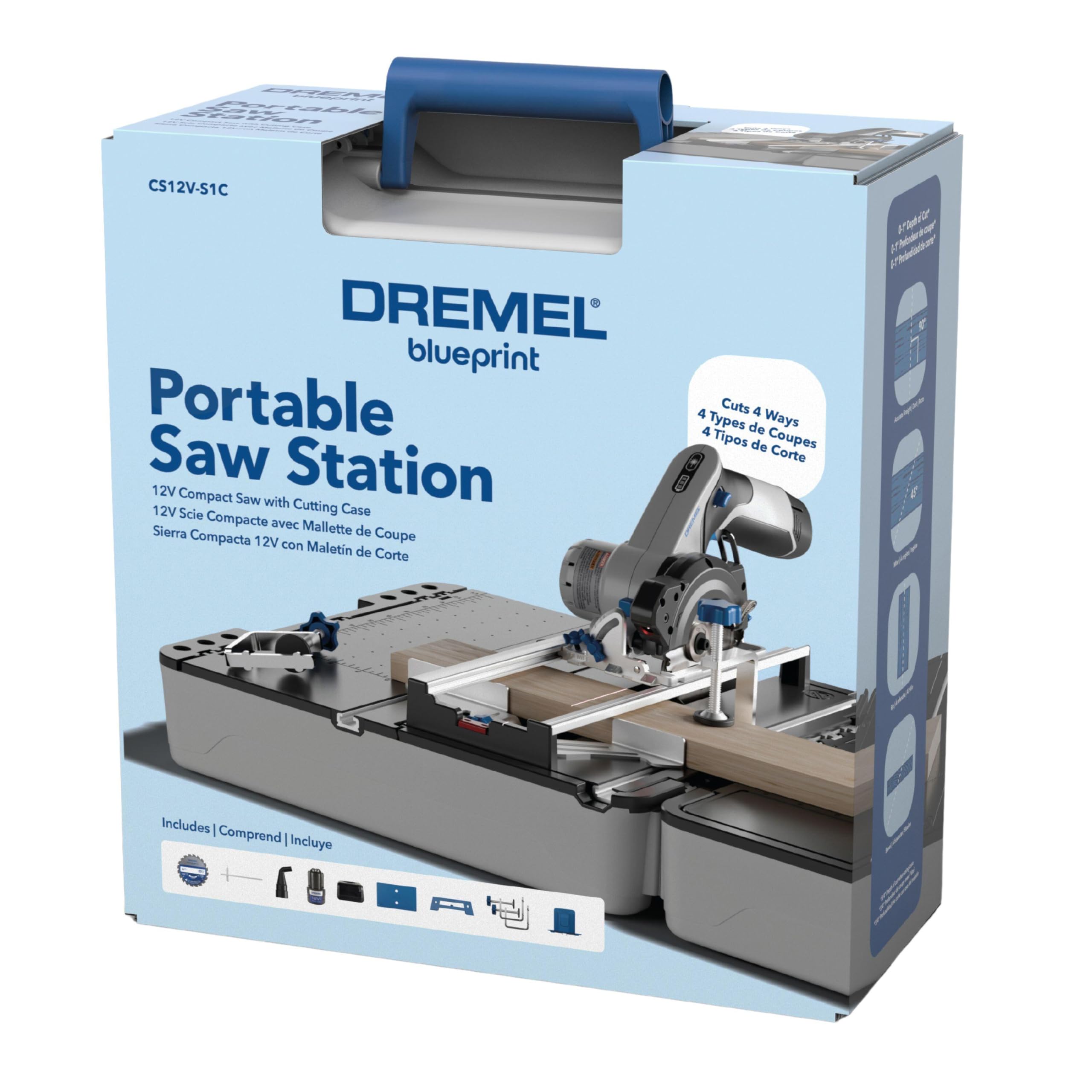 Dremel Blueprint Portable Saw Station with 12V Brushless Compact Circular Saw and Multi-Purpose Cutting Case (CS12V-S1C) - Image 10