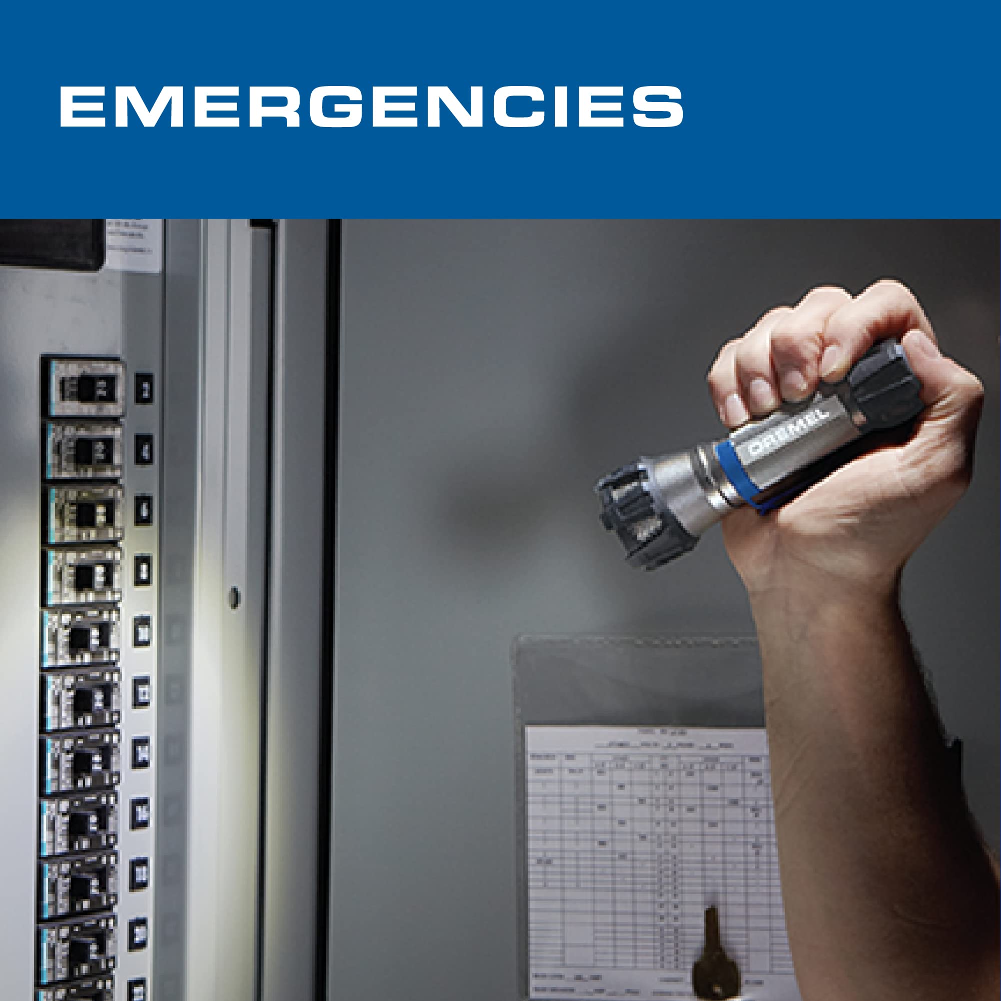 Dremel HSFL-01 4V USB Rechargeable Cordless Flashlight with 500 Lumens and 3 Light Modes, Grey - Image 4