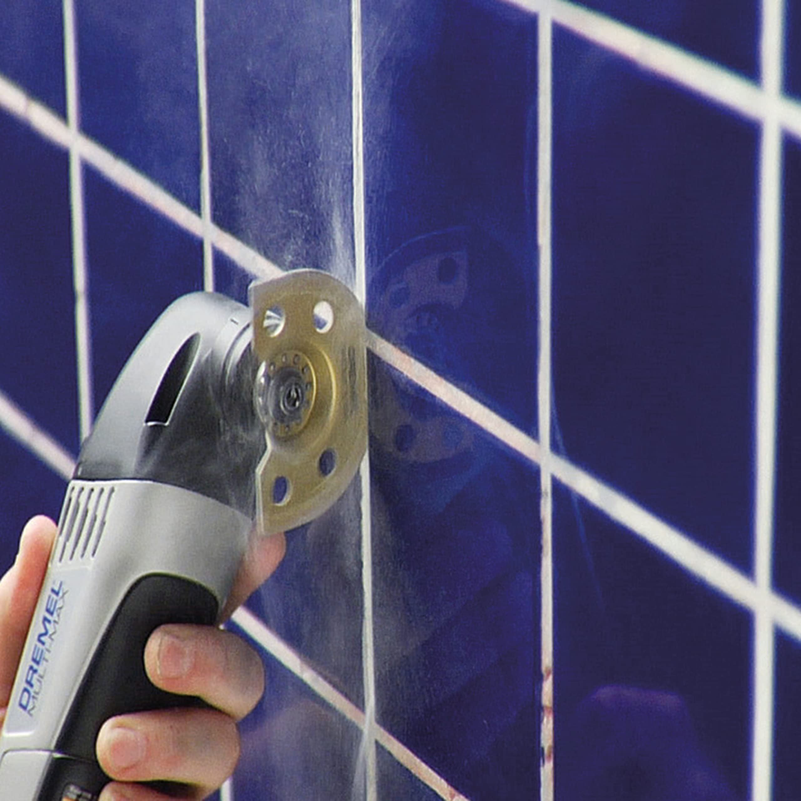 Dremel MM500 1/8-Inch Oscillating Multitool Blade for Grout Removal, Fast Cutting Carbide Accessory - Universal Quick- Fit Interface Fits Bosch, Makita, Milwaukee, and Rockwell, Gold - Image 4