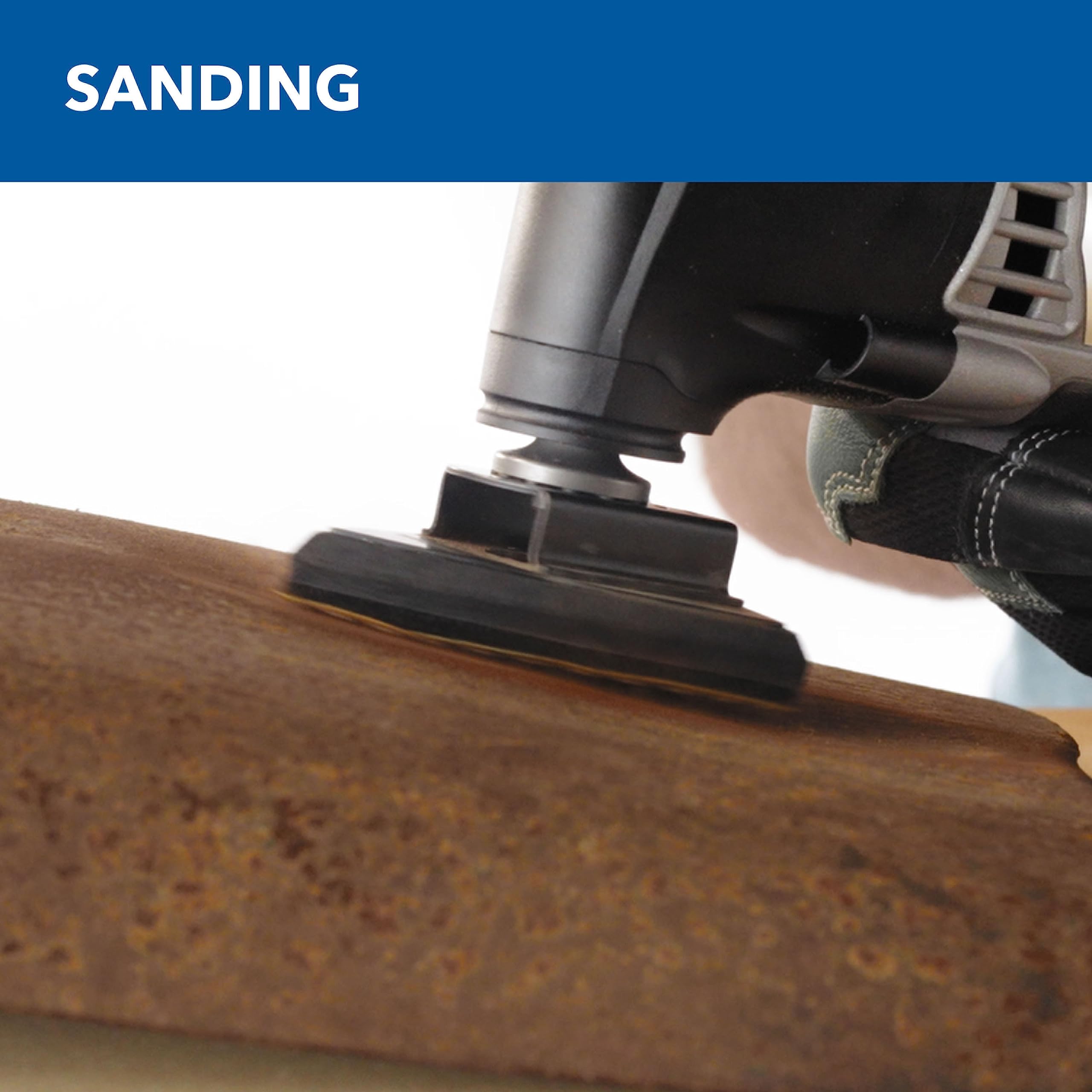 Dremel Multi-Max 3.5 Amp Oscillating Tool Kit with Tool-LESS Accessory Change- Multitool with 12 Accessories- Compact Head & Angled Body- Drywall, Nails, Remove Grout & Sanding- MM35-01 - Image 5